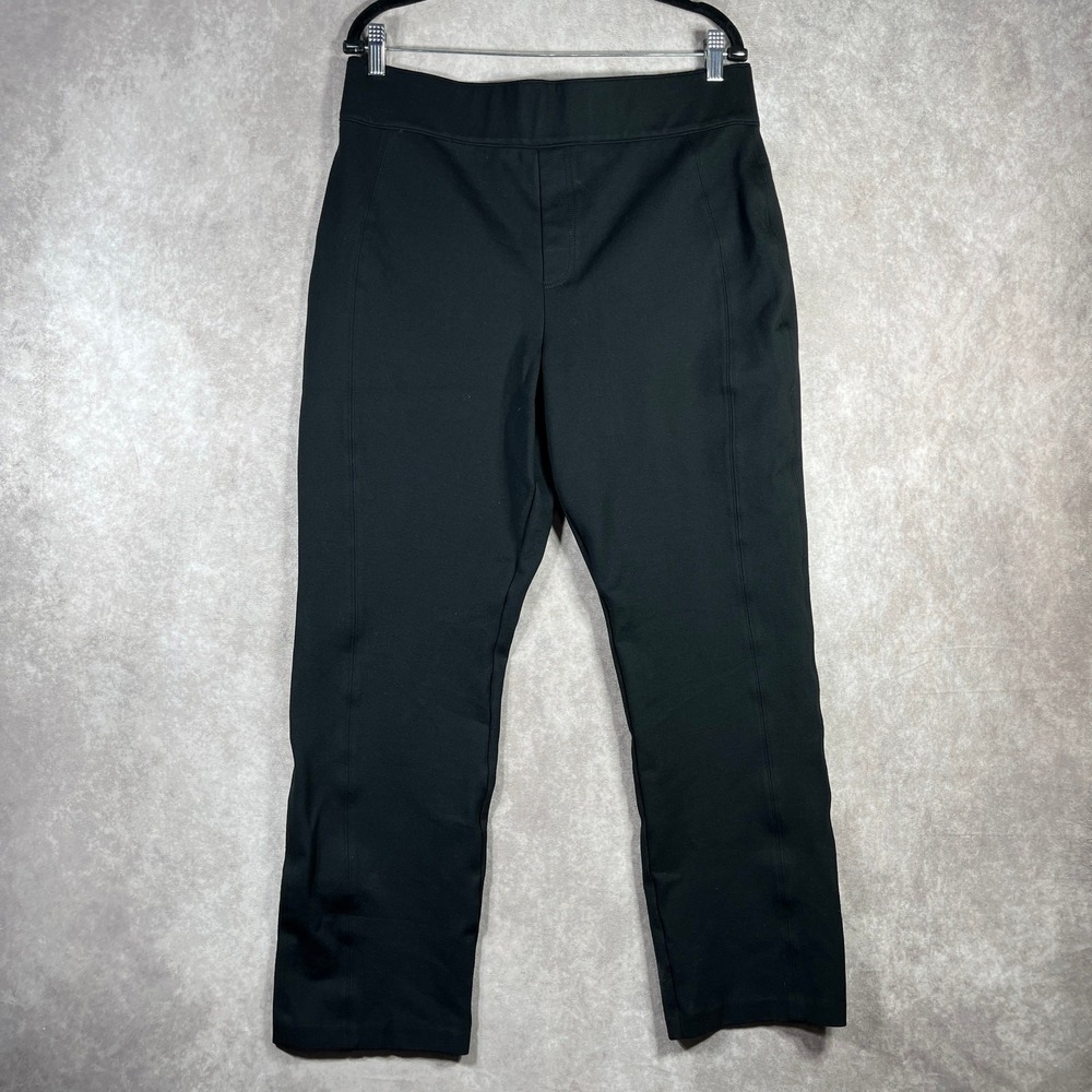 Spanx Pants Womens Size 1X Black High Rise Pull On‎ Casual Stretch Casual Work